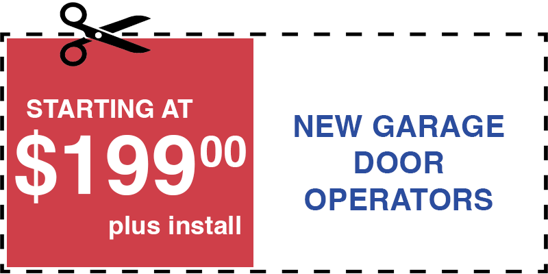 199 new garage door operators Merrick
